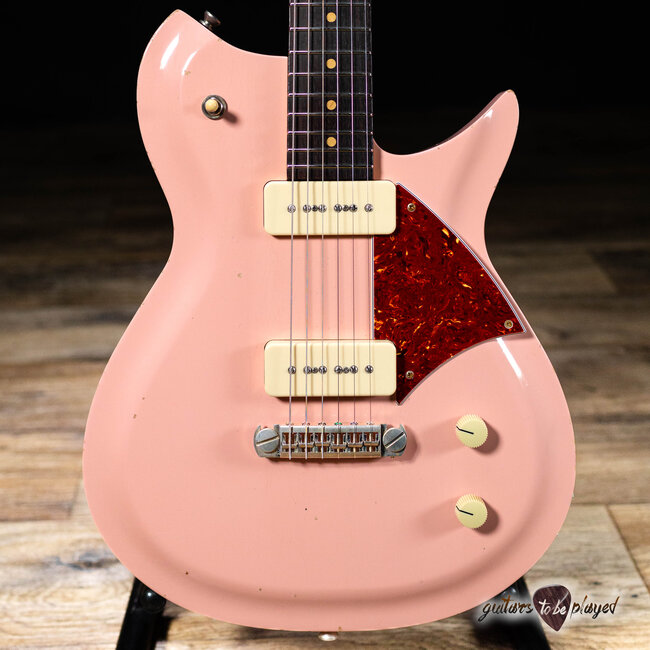 Fano RB6 Oltre Lollar P-90 Guitar w/ Gigbag – Shell Pink