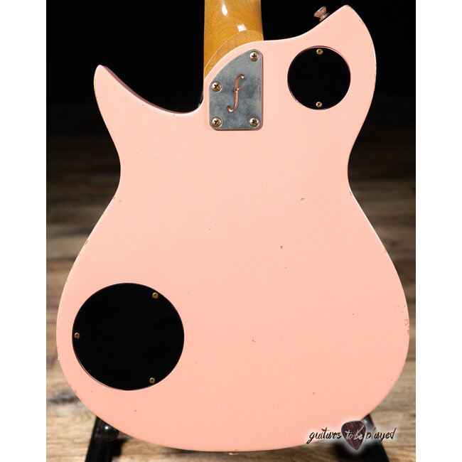 Fano RB6 Oltre Lollar P-90 Guitar w/ Gigbag – Shell Pink