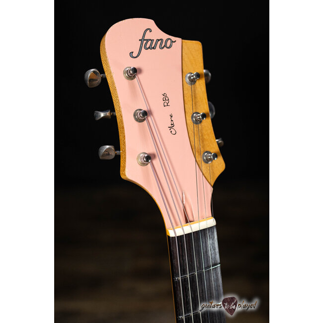 Fano RB6 Oltre Lollar P-90 Guitar w/ Gigbag – Shell Pink