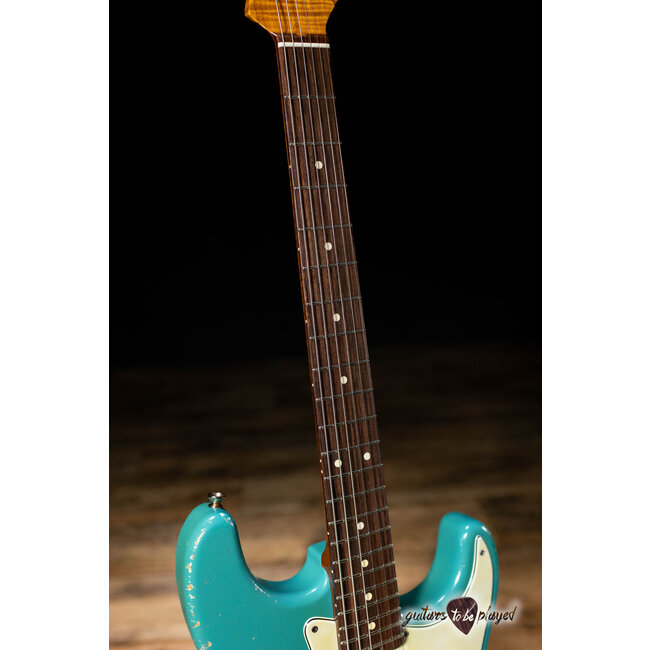 Shabat Lynx HSS Swamp Ash S-Style w/ Lollar 64's & Imperial – Taos Turquoise