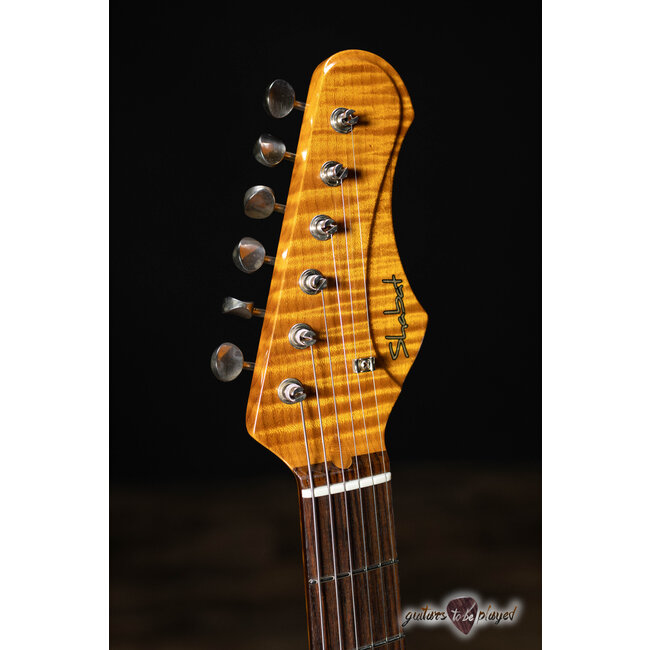 Shabat Lynx HSS Swamp Ash S-Style w/ Lollar 64's & Imperial – Taos Turquoise