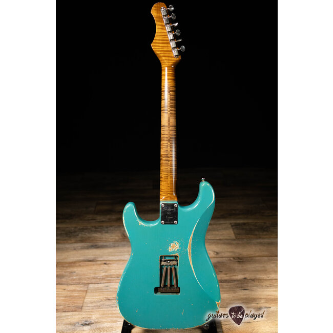 Shabat Lynx HSS Swamp Ash S-Style w/ Lollar 64's & Imperial – Taos Turquoise