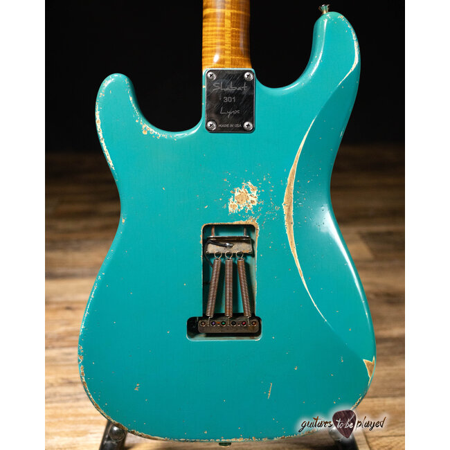 Shabat Lynx HSS Swamp Ash S-Style w/ Lollar 64's & Imperial – Taos Turquoise