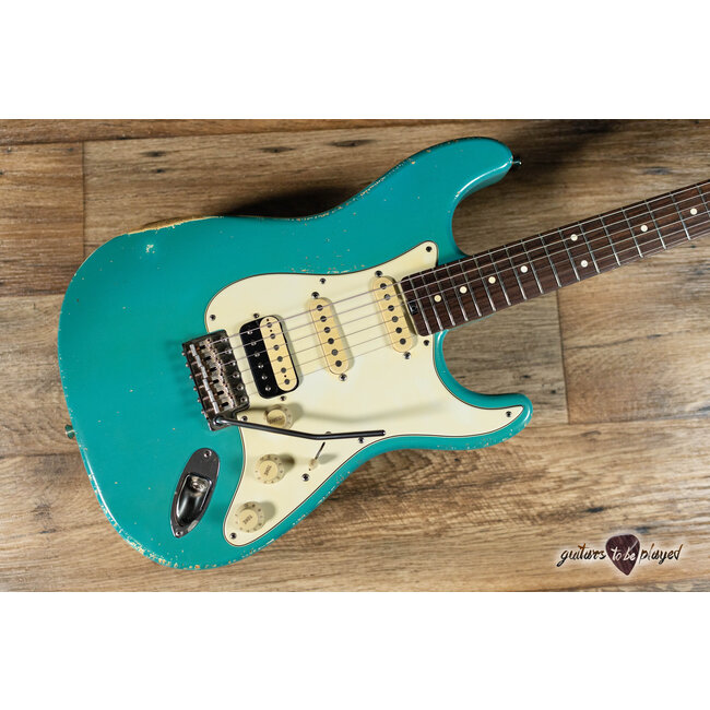 Shabat Lynx HSS Swamp Ash S-Style w/ Lollar 64's & Imperial – Taos Turquoise