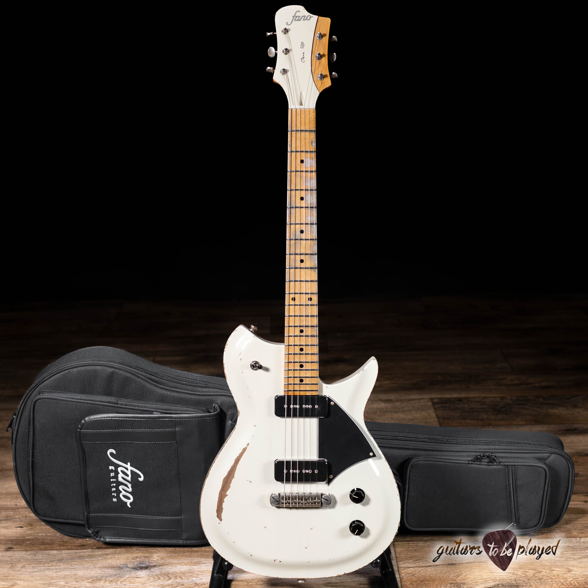 Fano RB6 Oltre P-90 Guitar w/ Gigbag – Olympic White - Guitars To