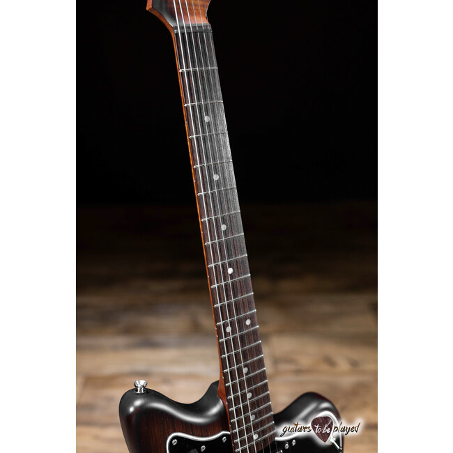 Shelton GalaxyFlite Redwood w/ Flame Maple & Lambertones Grinders – Violin Burst