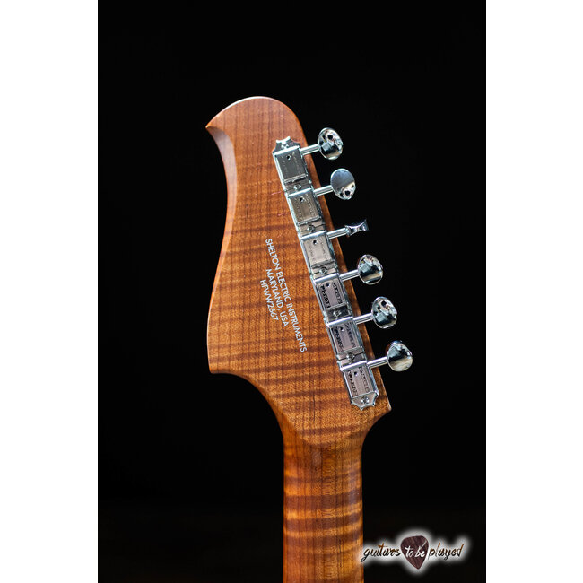Shelton GalaxyFlite Redwood w/ Flame Maple & Lambertones Grinders – Violin Burst