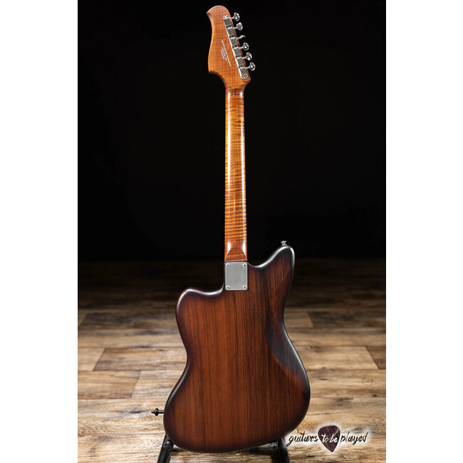 Shelton GalaxyFlite Redwood w/ Flame Maple & Lambertones Grinders – Violin Burst