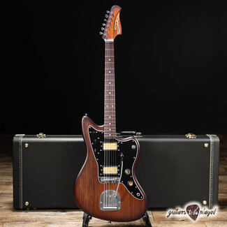 Shelton Shelton GalaxyFlite Redwood w/ Flame Maple & Lambertones Grinders – Violin Burst