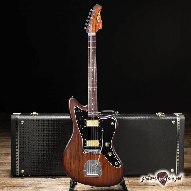 Shelton GalaxyFlite Redwood w/ Flame Maple & Lambertones Grinders – Violin Burst