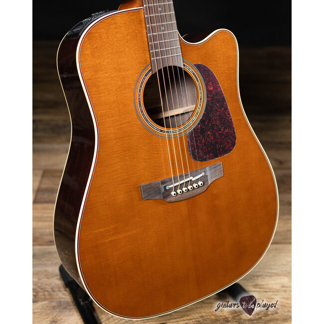 Takamine P5DC-WB Dreadnought Cutaway Guitar w/ Case – Whiskey Brown