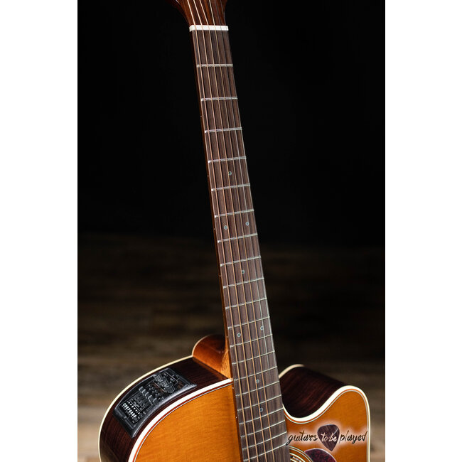 Takamine P5DC-WB Dreadnought Cutaway Guitar w/ Case – Whiskey Brown