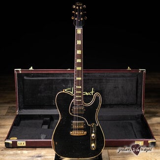 Shabat Shabat Lion JD Mahogany 24.75" Scale Guitar w/ Case - Black over Gold