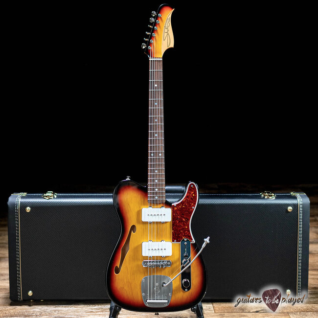 Shelton TimeFlite GTX Pine w/ Mastery & Lambertones Ristrettos – 3-Tone Sunburst