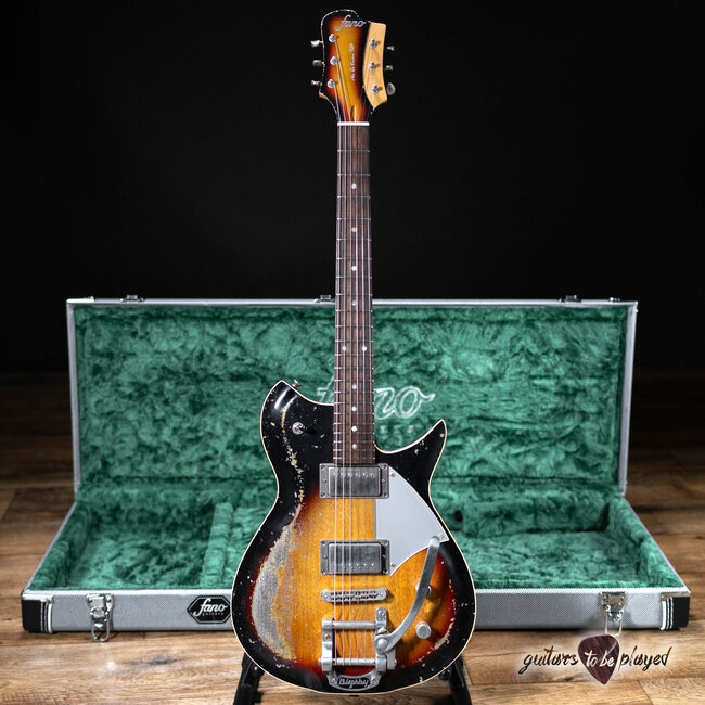 ギター Fano guitars Standard RB6 Mod Fano RB6 Alt de Facto Mahogany Guitar w/ Bigsby – 3-Tone