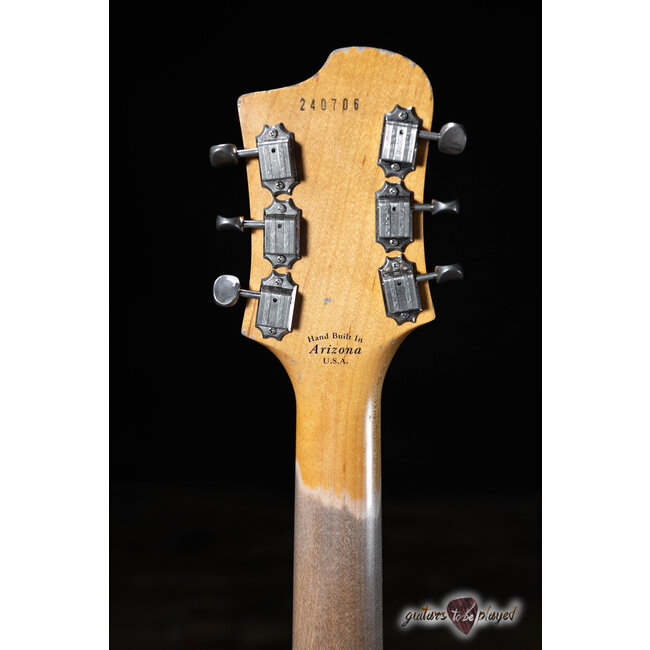 Fano RB6 Alt de Facto Mahogany Lollar Imperial Guitar w/ Bigsby – 3-Tone Burst