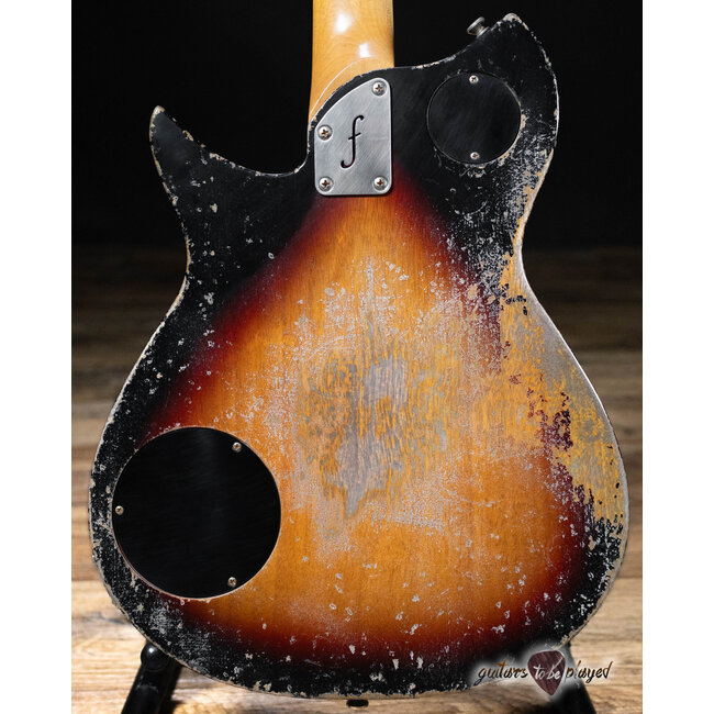 Fano RB6 Alt de Facto Mahogany Lollar Imperial Guitar w/ Bigsby – 3-Tone Burst