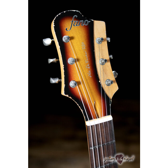 Fano RB6 Alt de Facto Mahogany Lollar Imperial Guitar w/ Bigsby – 3-Tone Burst