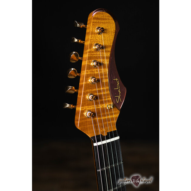 Shabat Lynx HSH Alder S-Style w/ Flame Roasted Maple & Ebony – Cosmic Amethyst