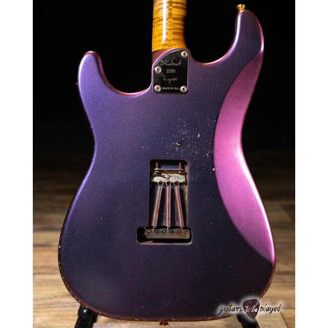 Shabat Lynx HSH Alder S-Style w/ Flame Roasted Maple & Ebony – Cosmic Amethyst