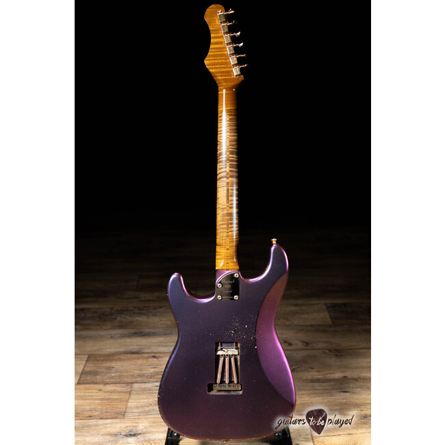 Shabat Lynx HSH Alder S-Style w/ Flame Roasted Maple & Ebony – Cosmic Amethyst