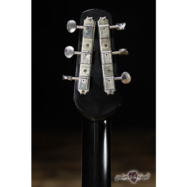 Shabat Lion JD Mahogany 24.75" Scale Guitar w/ Case – Gold Top