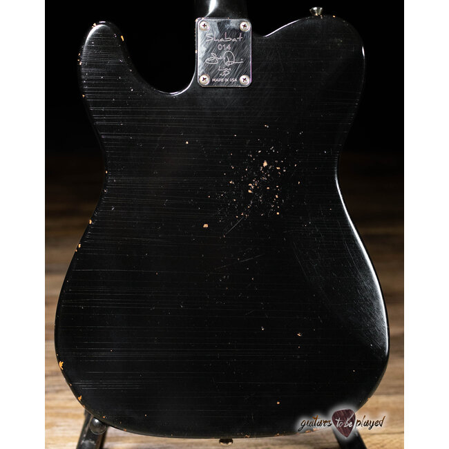 Shabat Lion JD Mahogany 24.75" Scale Guitar w/ Case – Gold Top