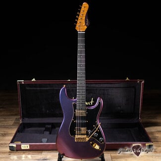Shabat Shabat Lynx HSH Alder S-Style w/ Flame Roasted Maple & Ebony – Cosmic Amethyst