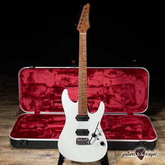 Ibanez AZ2402 Prestige HH Guitar w/ Case – Pearl White Flat (B-Stock)