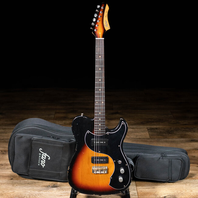 Fano TC6 Oltre Lollar P-90 Guitar w/ Gigbag – 3-Tone Sunburst
