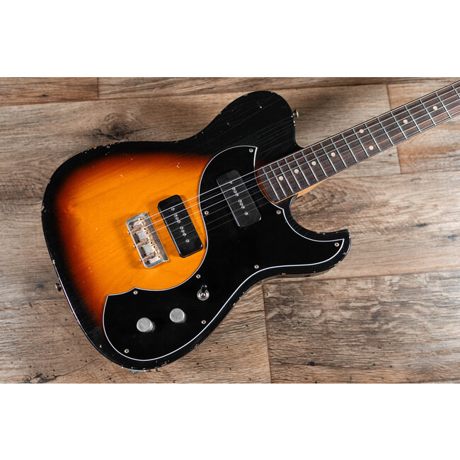 Fano TC6 Oltre Lollar P-90 Guitar w/ Gigbag – 3-Tone Sunburst