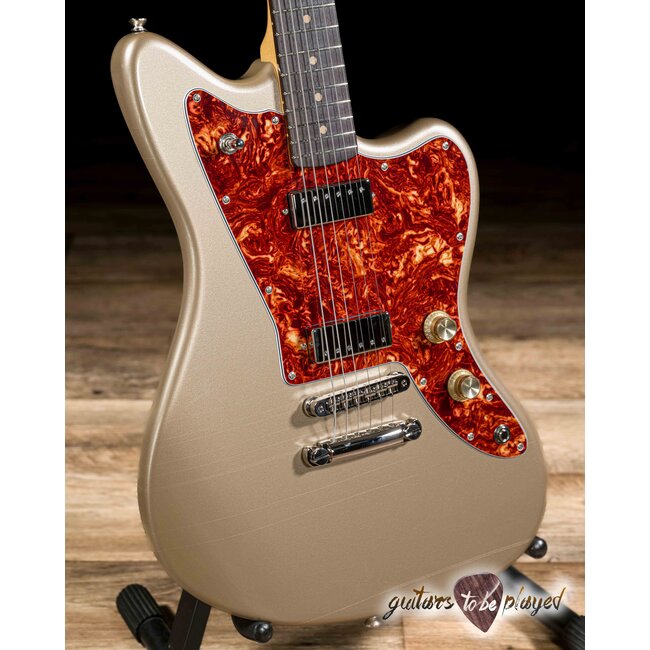 Fano JM6 Oltre Lollar Mini Humbucker Guitar w/ Gigbag – Shoreline Gold