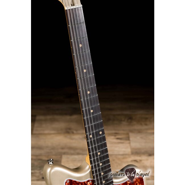 Fano JM6 Oltre Lollar Mini Humbucker Guitar w/ Gigbag – Shoreline Gold