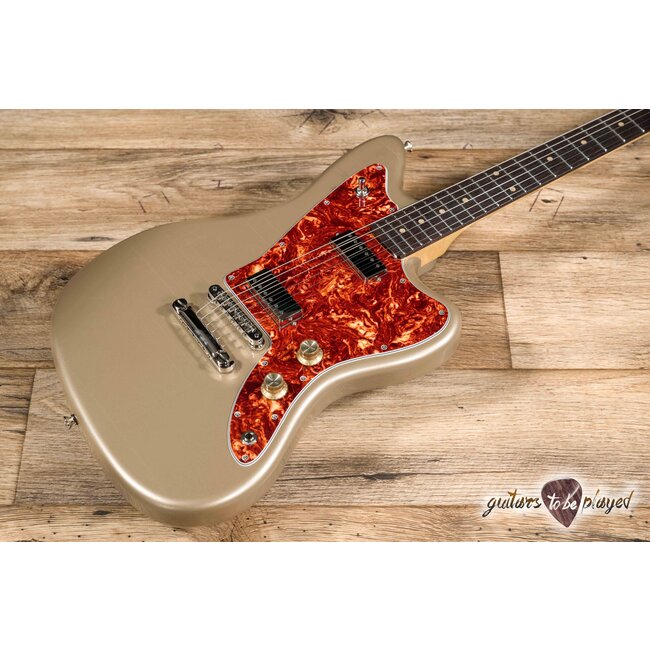 Fano JM6 Oltre Lollar Mini Humbucker Guitar w/ Gigbag – Shoreline Gold