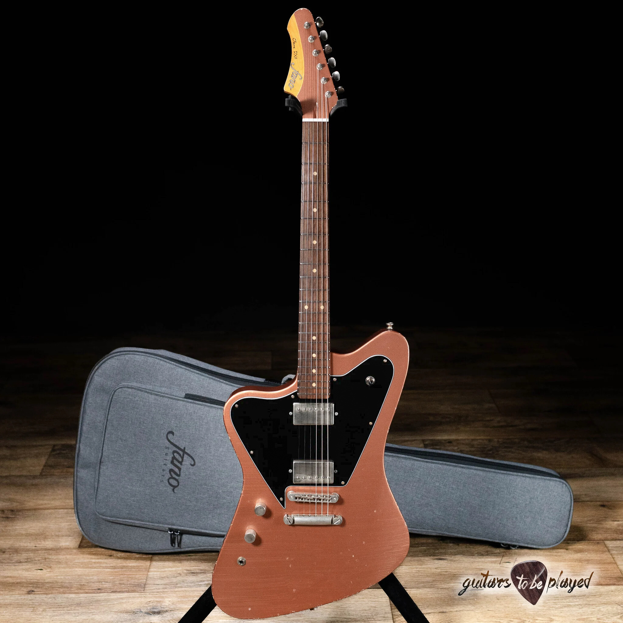 ギター fano guitars PX6 oltre Fano PX6 Oltre P-90 Guitar w/ Gigbag – 3-Tone Sunburst