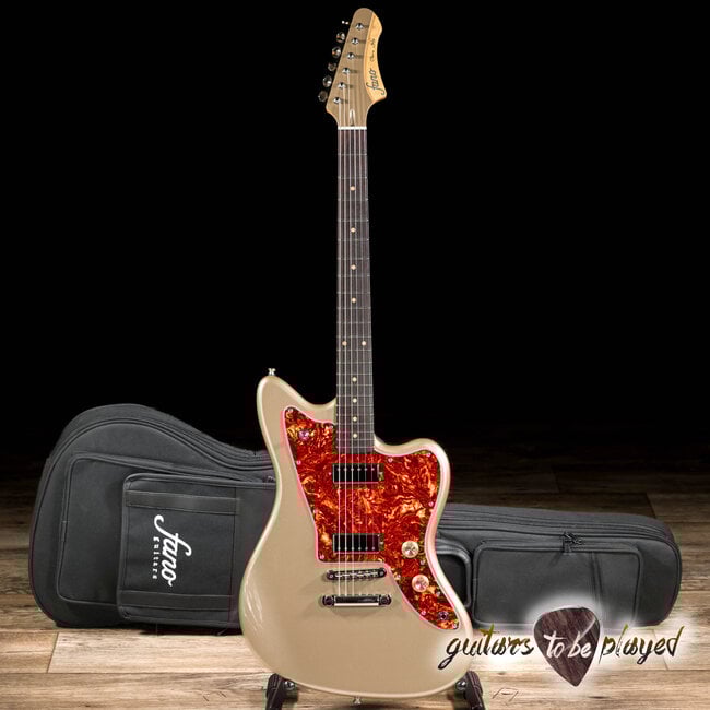 Fano JM6 Oltre Lollar Mini Humbucker Guitar w/ Gigbag – Shoreline Gold