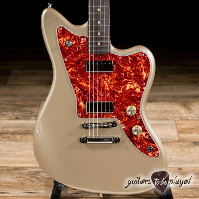 Fano JM6 Oltre Lollar Mini Humbucker Guitar w/ Gigbag – Shoreline Gold