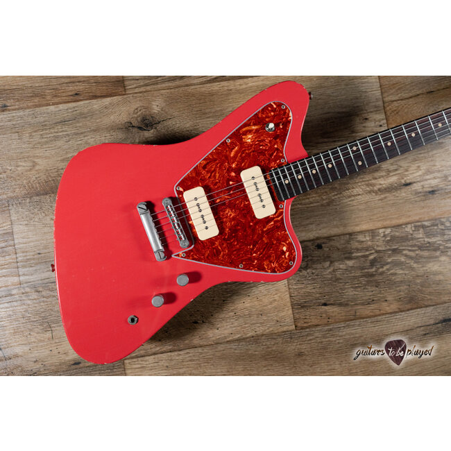 Fano PX6 Oltre P-90 Guitar w/ Gigbag – Fiesta Red