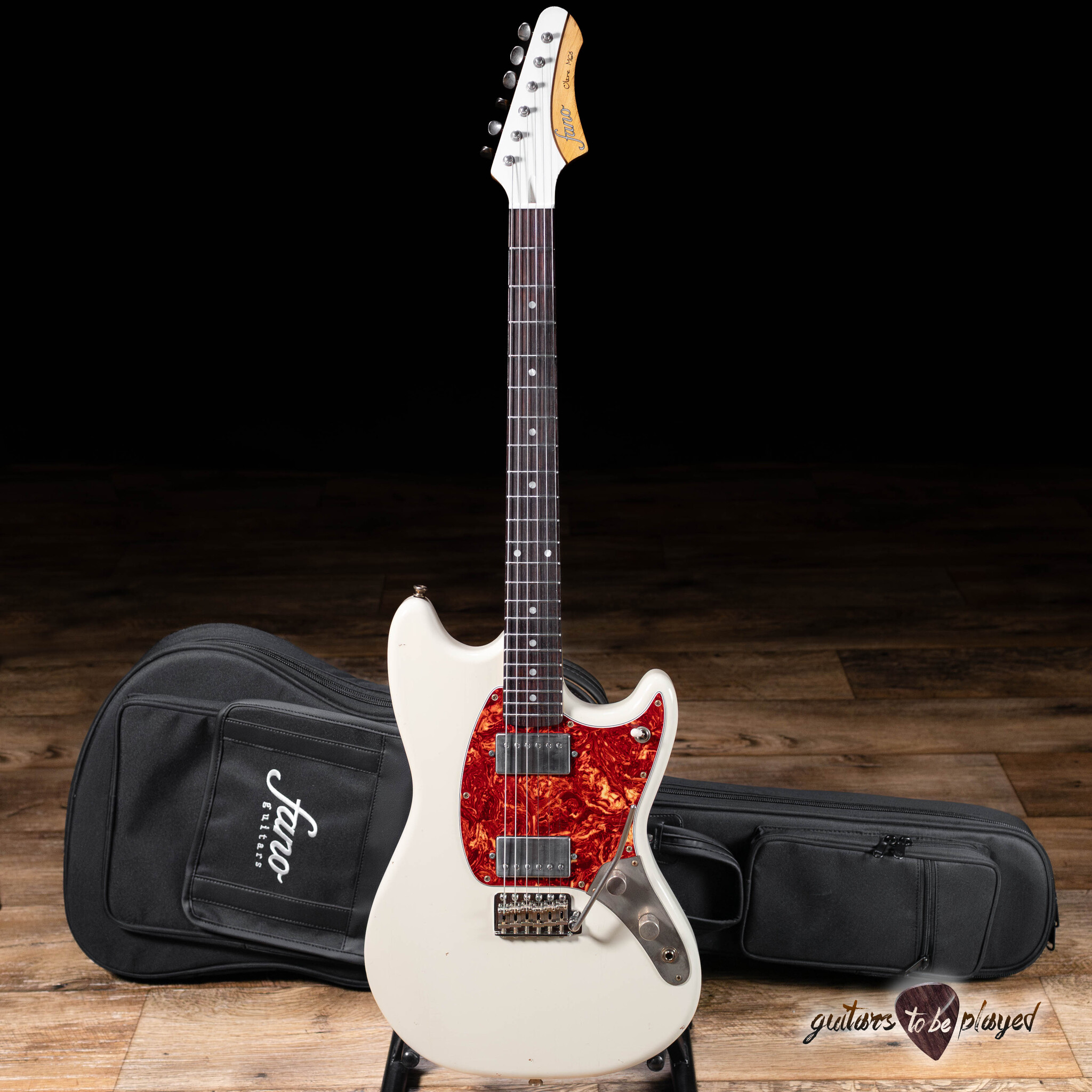 ギター Fano Guitars oltre mg6 Fano MG6 Oltre Humbucker Guitar w/ Gigbag – Inca Silver