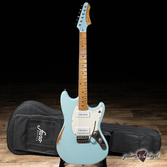 Fano MG6 Oltre Maple Neck P-90 Guitar w/ Gigbag – Sonic Blue Fano MG6 Oltre Maple Neck P-90 Guitar w/ Gigbag – Sonic Blue