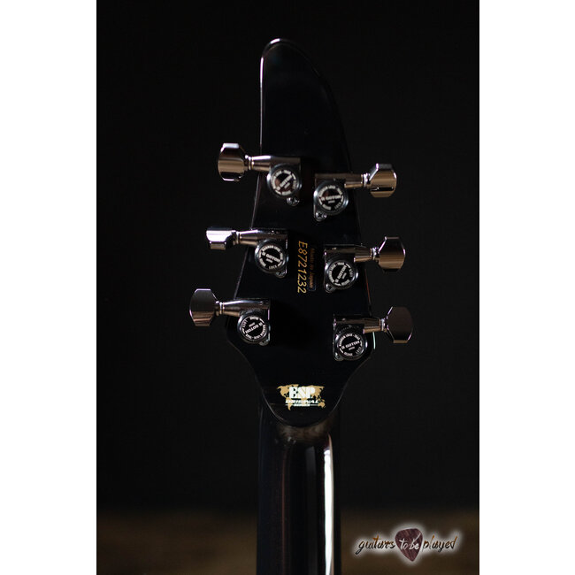 ESP Horizon NT CTM Burled Maple Top Guitar w/ Case – See Thru Red Burst