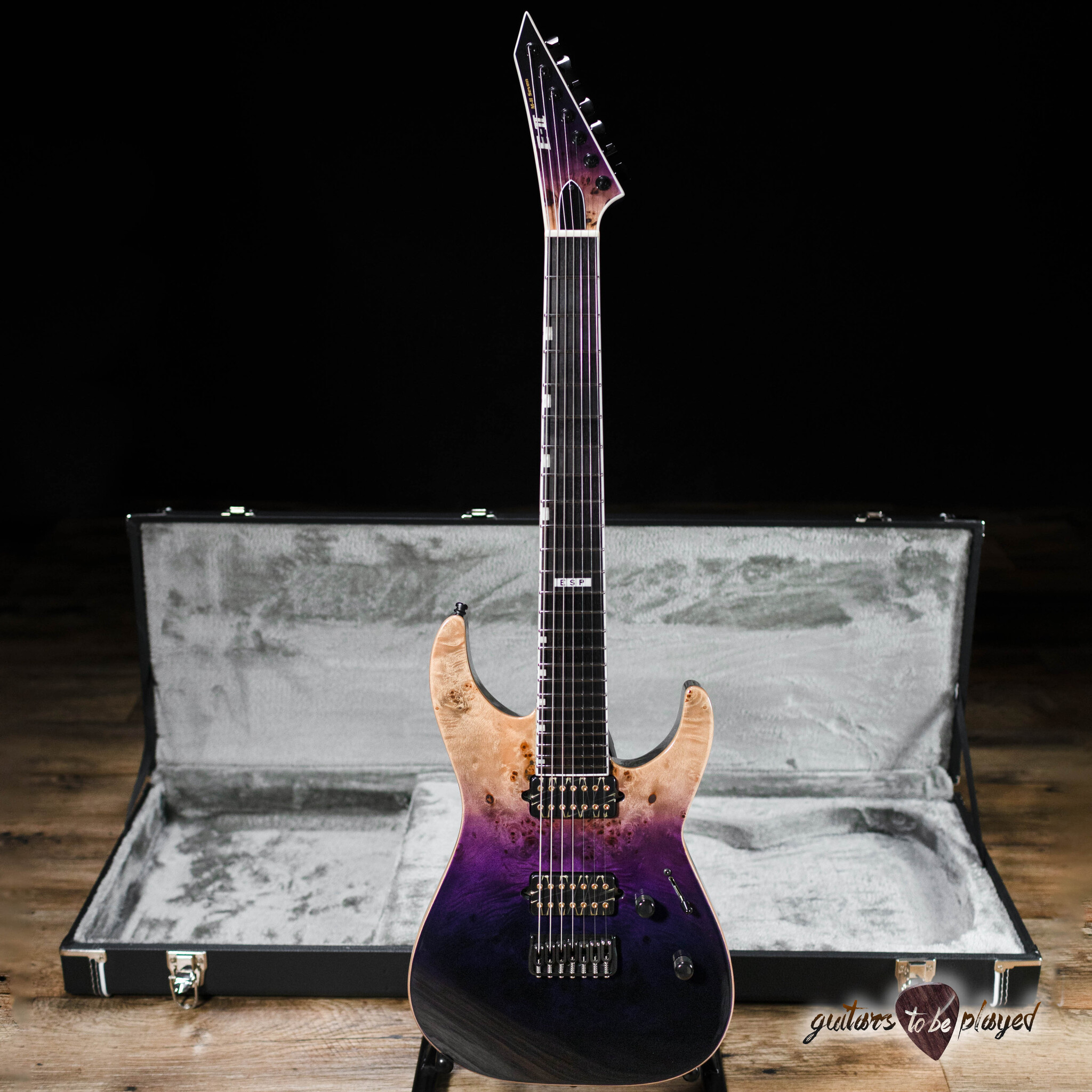 ESP E-II M-II HST QM Indigo Purple Fade | Reverb