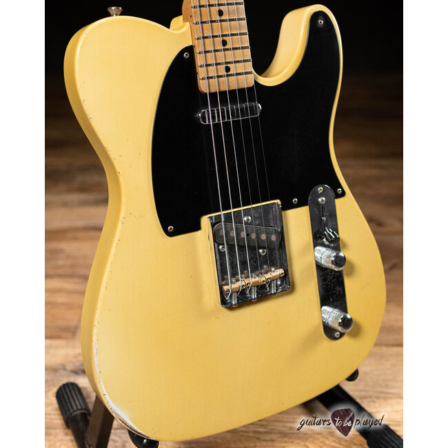 Mario Martin Guitars 1pc Swamp Ash Blackguard T-Style – Blonde