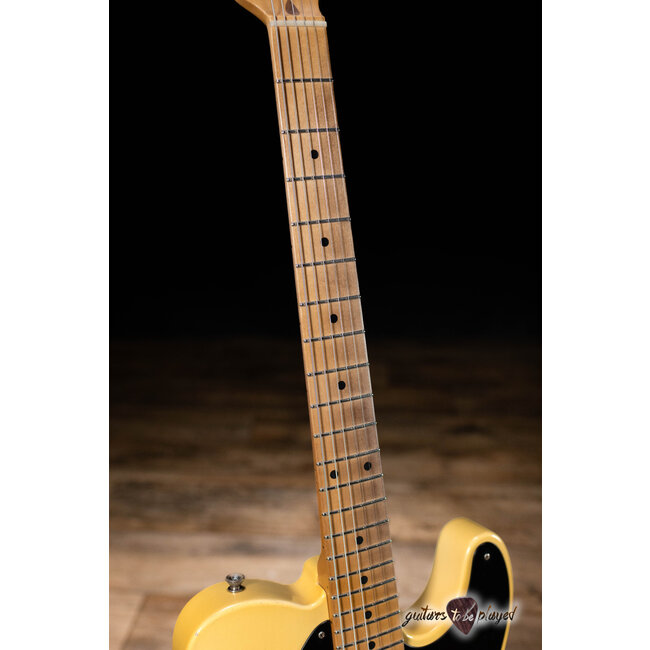 Mario Martin Guitars 1pc Swamp Ash Blackguard T-Style – Blonde