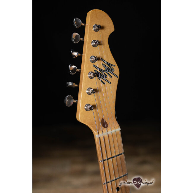 Mario Martin Guitars 1pc Swamp Ash Blackguard T-Style – Blonde