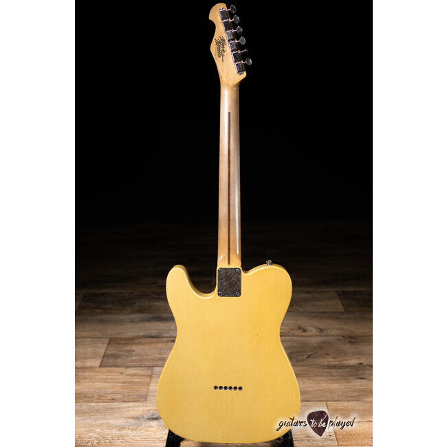 Mario Martin Guitars 1pc Swamp Ash Blackguard T-Style – Blonde