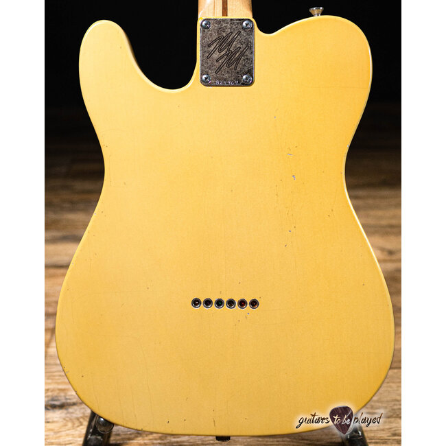 Mario Martin Guitars 1pc Swamp Ash Blackguard T-Style – Blonde