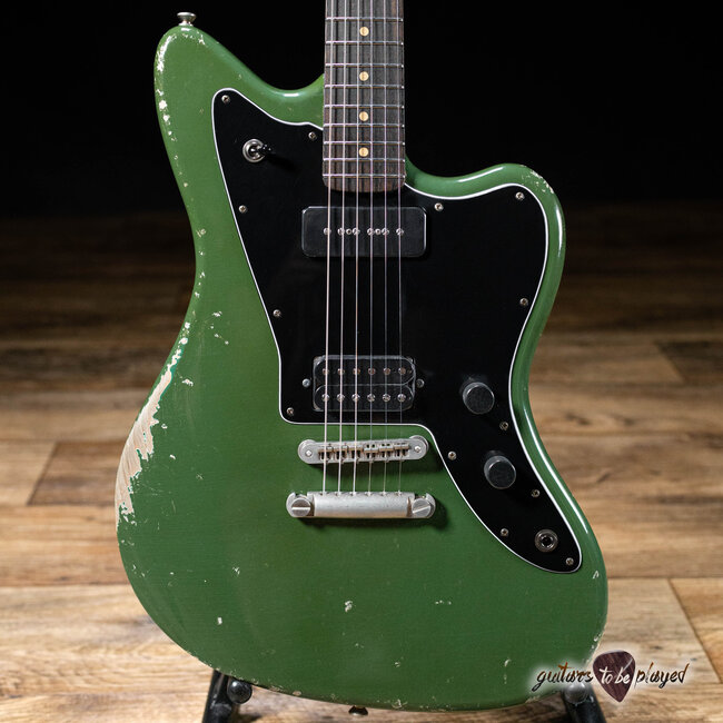 Fano JM6 Oltre P-90/Humbucker Guitar w/ Gigbag – Olive Green