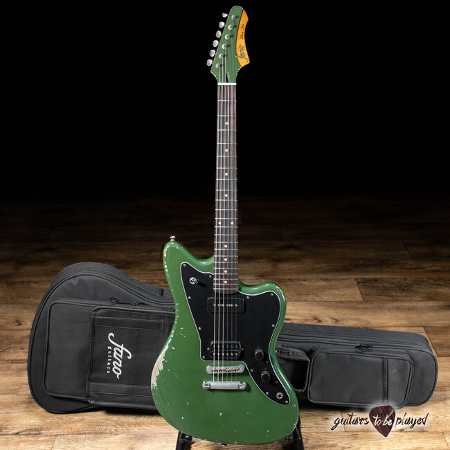 Fano JM6 Oltre P-90/Humbucker Guitar w/ Gigbag – Olive Green