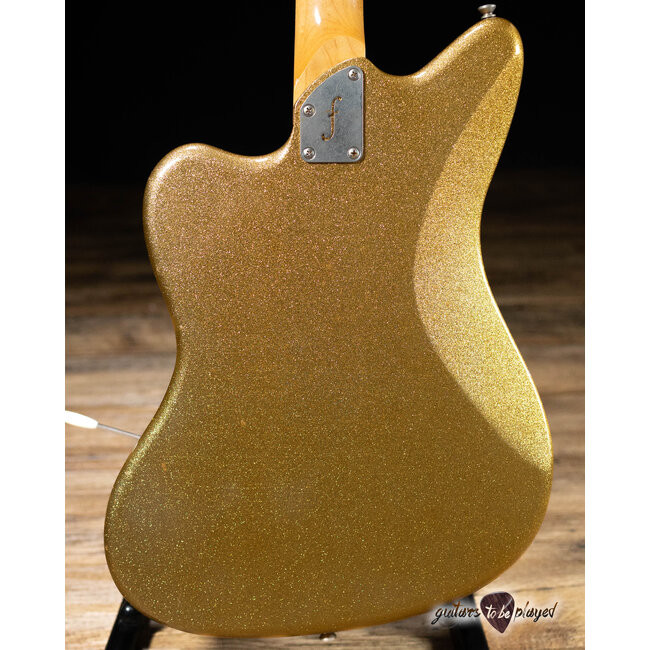 Fano JM6 Alt de Facto Lambertones Ristretto Guitar w/ Descendant – Gold Sparkle